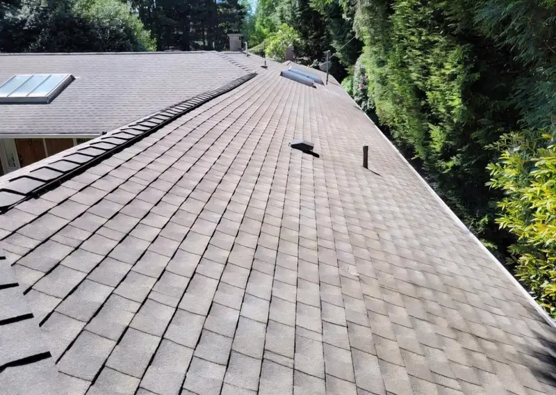 Three-tab with ridge vent, Airdrie